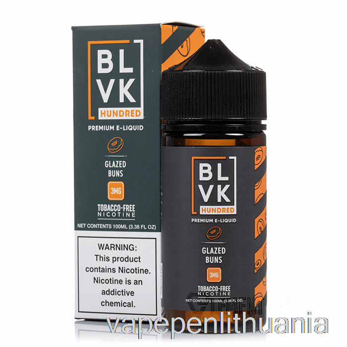 Glazūruotos Bandelės - Blvk - 100ml 0mg Vape Skystis